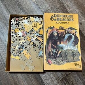 TSR APC 1983 Dungeons and Dragons Jigsaw Puzzle D&D 200pc Complete!